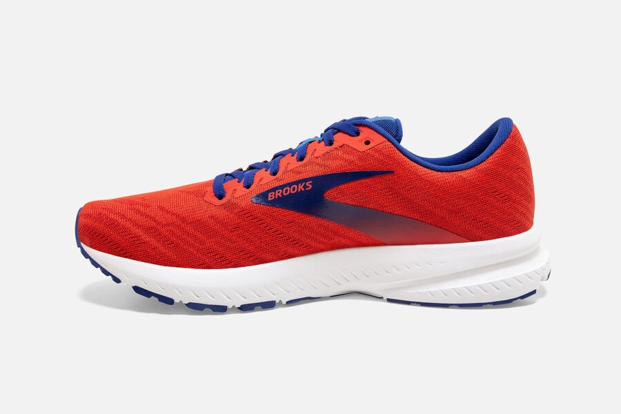 Brooks Launch 7 Road Loopschoenen Heren - Oranje/Blauw - 645031BTR